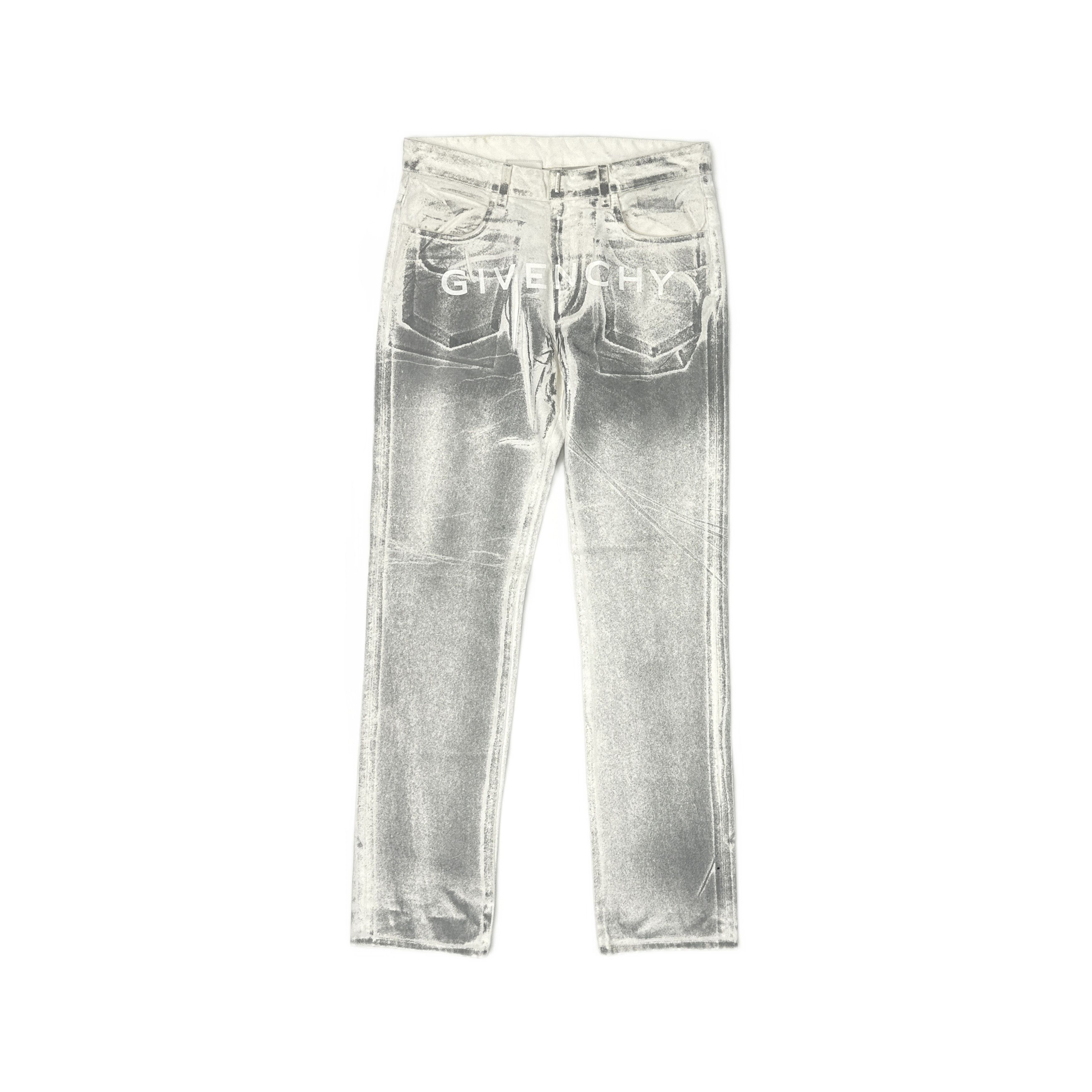 Givenchy Givenchy Trompe L'oeil Print Denim Jeans Size 30 Size US 30 / EU 46 - 1 Thumbnail