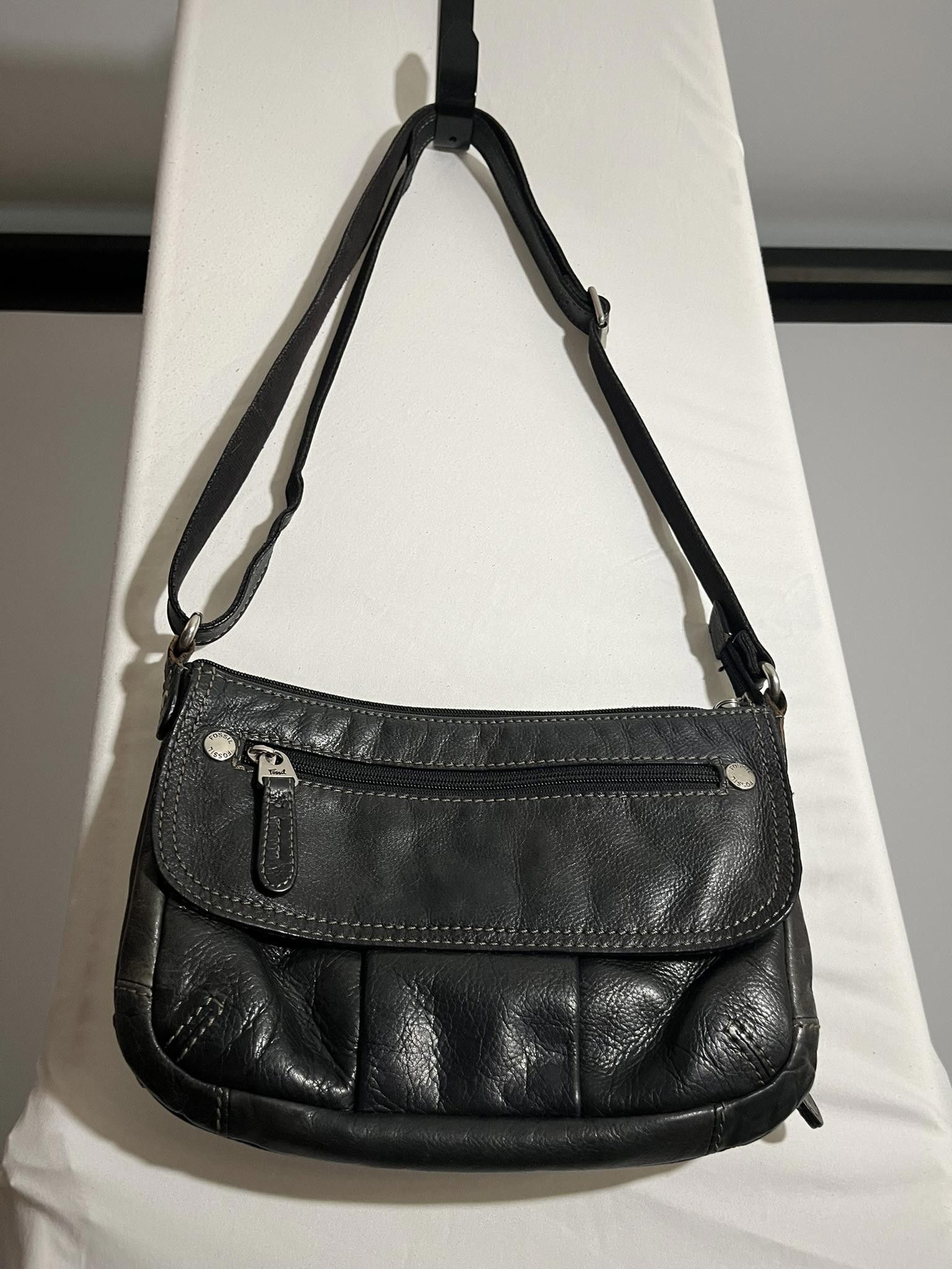 Coach Stylish Fossil Leather Crossbody Bag Size ONE SIZE - 1 Thumbnail