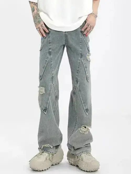 Japanese Brand High Street Heavy Industry Style Straight Casual Jeans Size US 30 / EU 46 - 5 Thumbnail