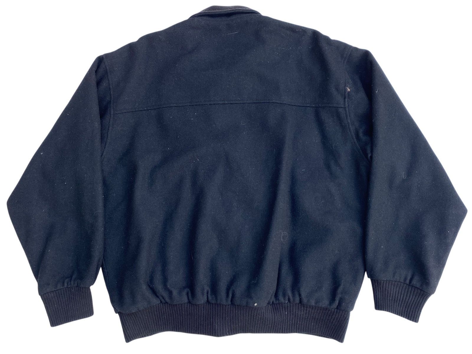 Issey Miyake Vintage Riverson Wool Bomber Jacket Issey Miyake Style Size US L / EU 52-54 / 3 - 2 Thumbnail