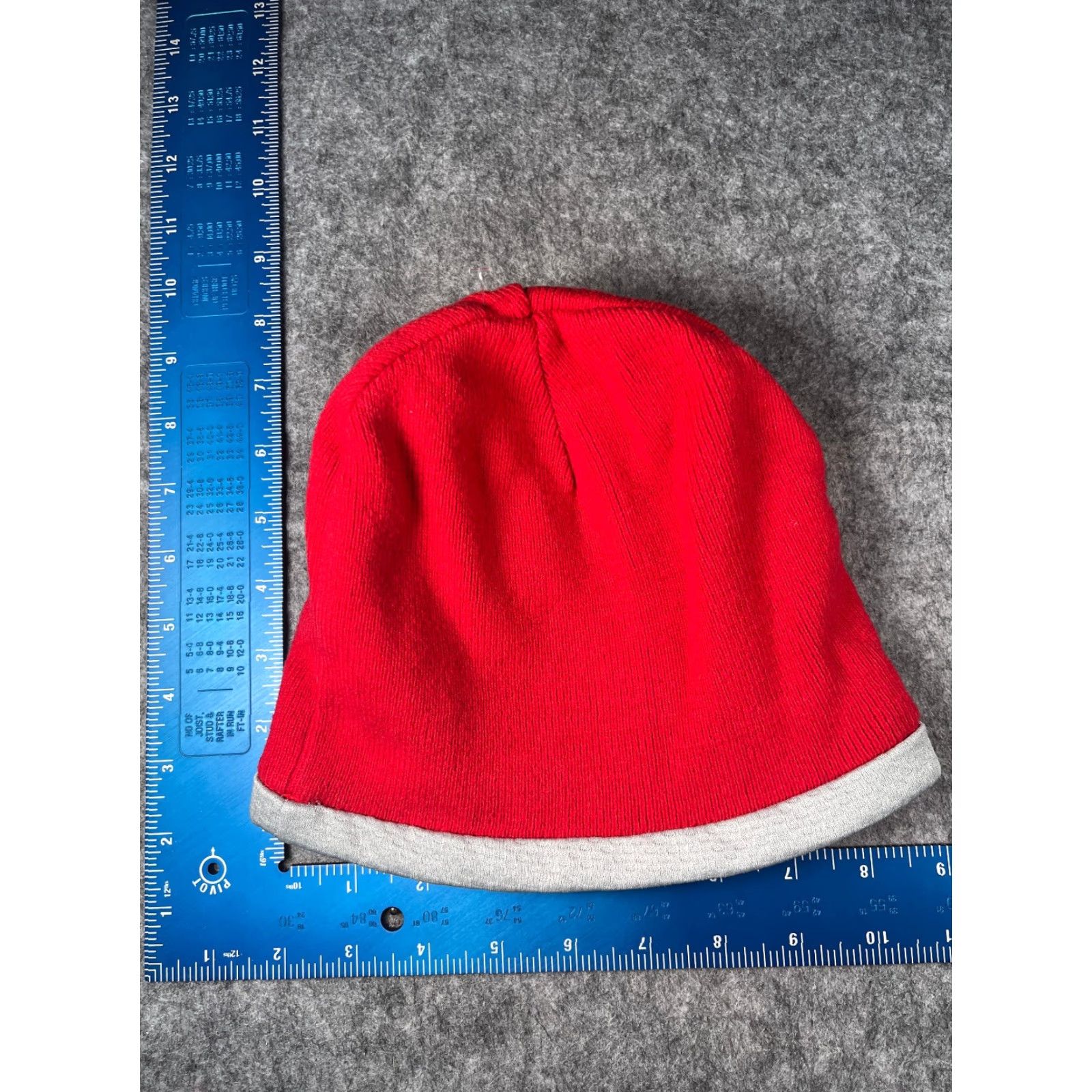 Vintage Spork-Tek Punchers Big Piney Highschool Beanie Toque Adult One Size Red Knit Cotton Blend Hat Size ONE SIZE - 4 Thumbnail