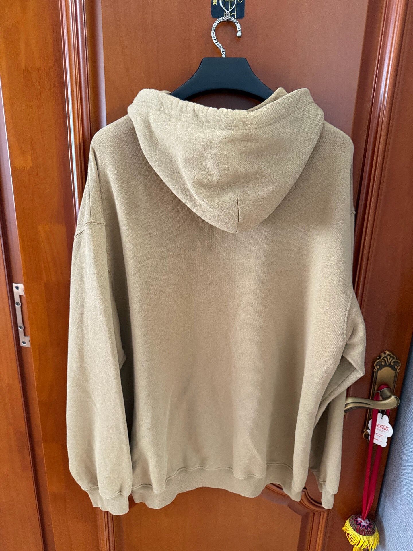 Balenciaga balenciaga khaki hooded sweatshirt with tag Size US L / EU 52-54 / 3 - 2 Thumbnail