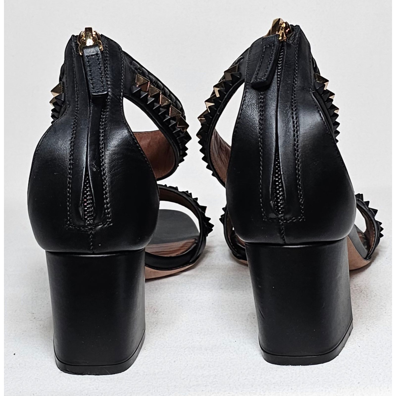 Valentino Valentino Garavani Rockstud black leather sandals Size US 5 / IT 35 - 3 Thumbnail