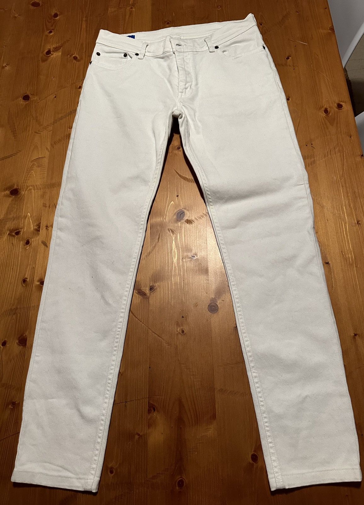 Acne Studios Acne Studios White Slim Denim Bla Konst Size US 30 / EU 46 - 1 Thumbnail