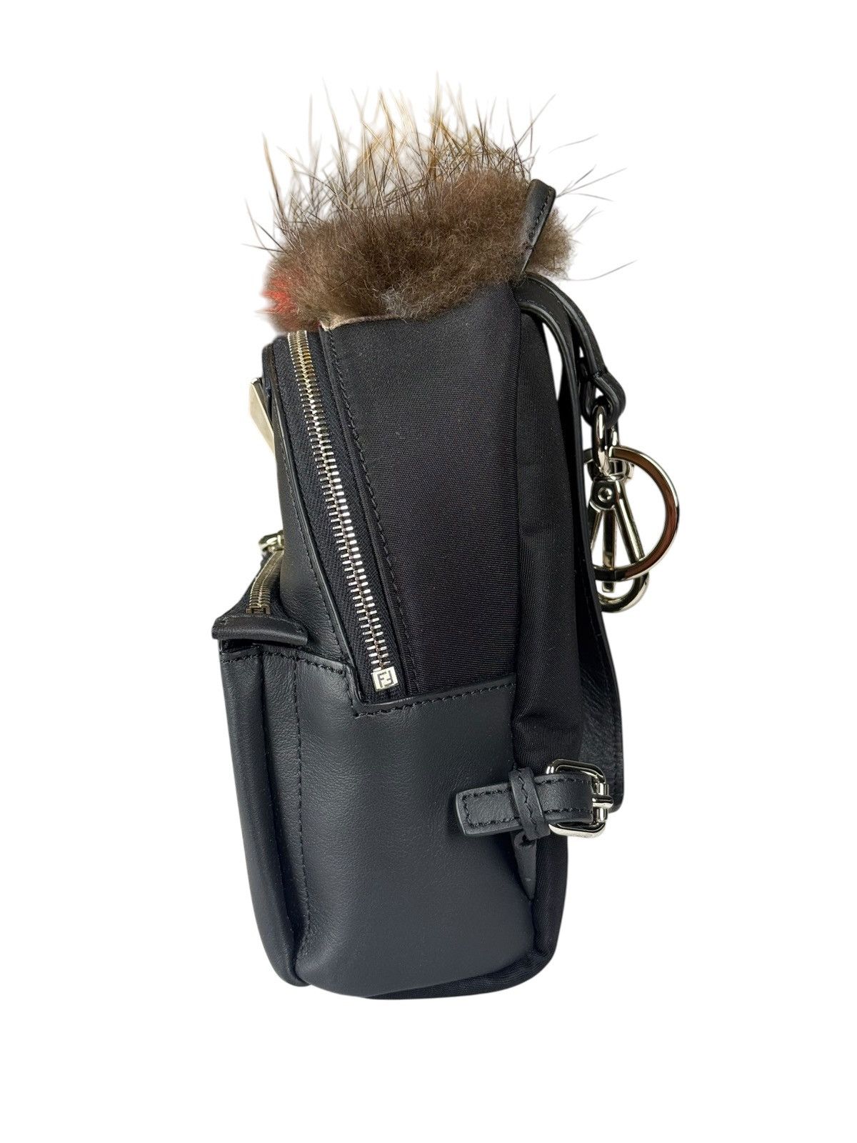 Fendi Fendi Bag Bugs Backpack Charm with Mink/Beaver Fur in Black Size ONE SIZE - 4 Thumbnail