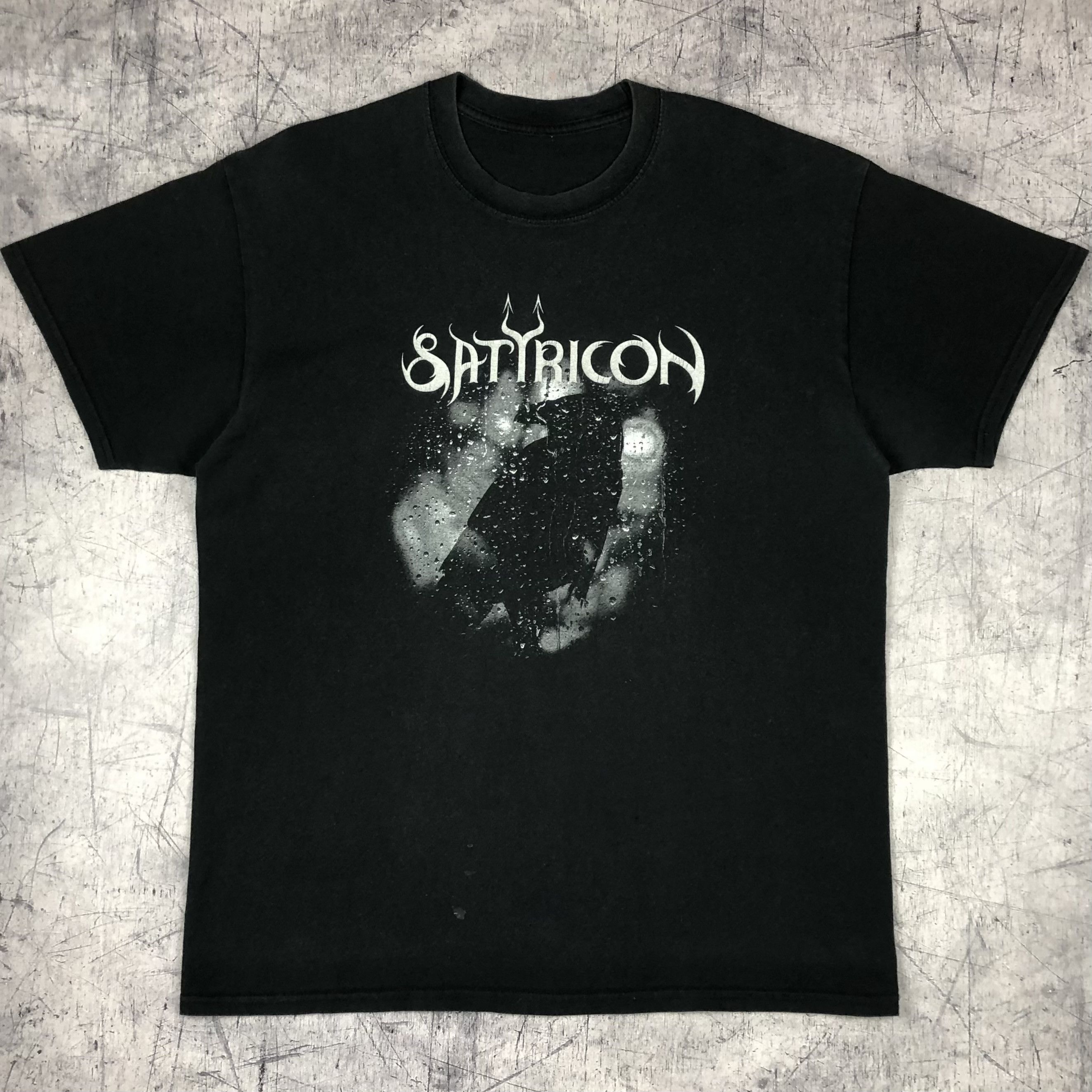 Band Tees Vintage Satyricon Crow Tee Size US L / EU 52-54 / 3 - 1 Thumbnail