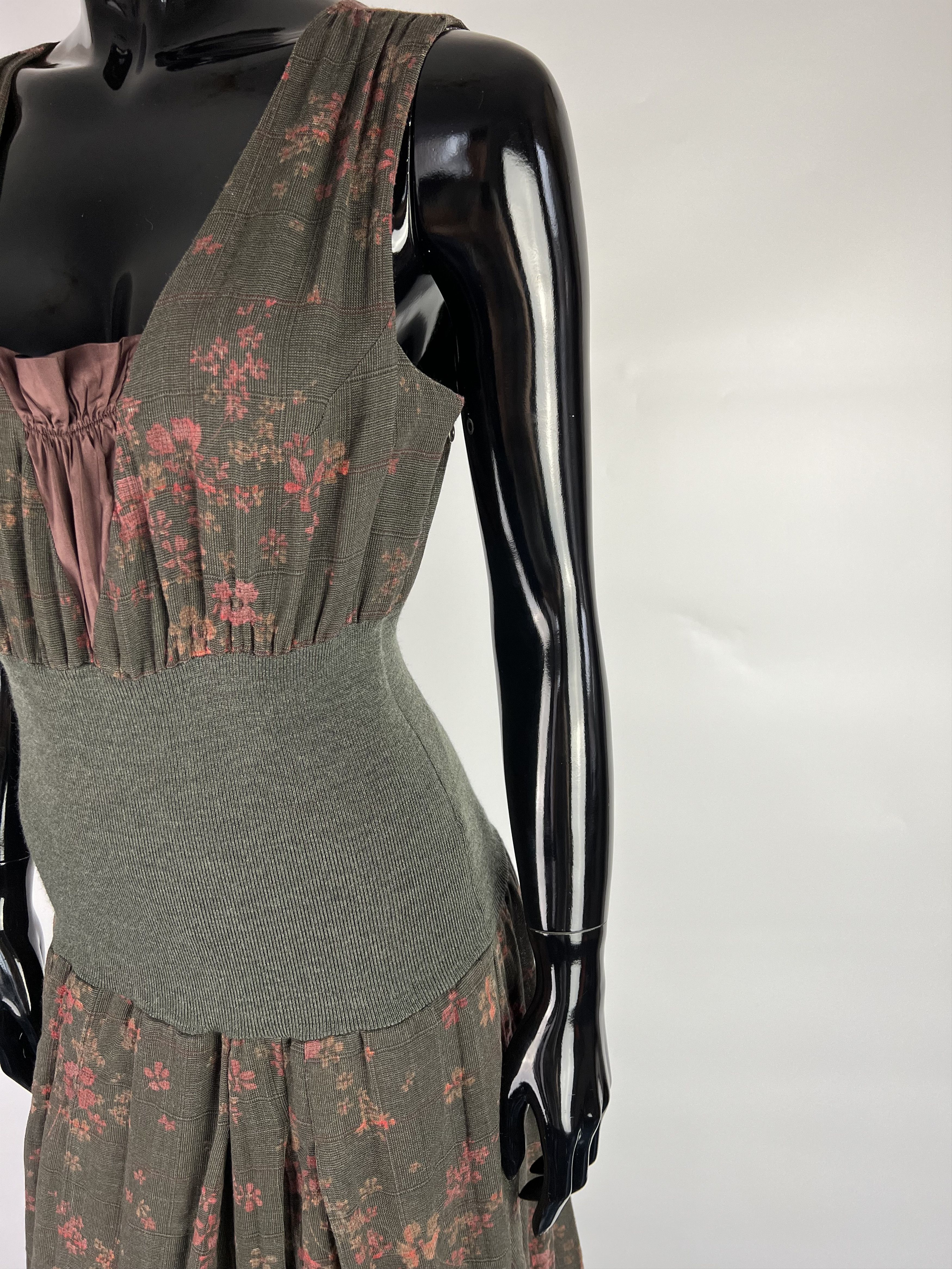 Designer Crea Concept Floral Print Sleeveless Midi Dress Size 42 Size M / US 6-8 / IT 42-44 - 10 Thumbnail
