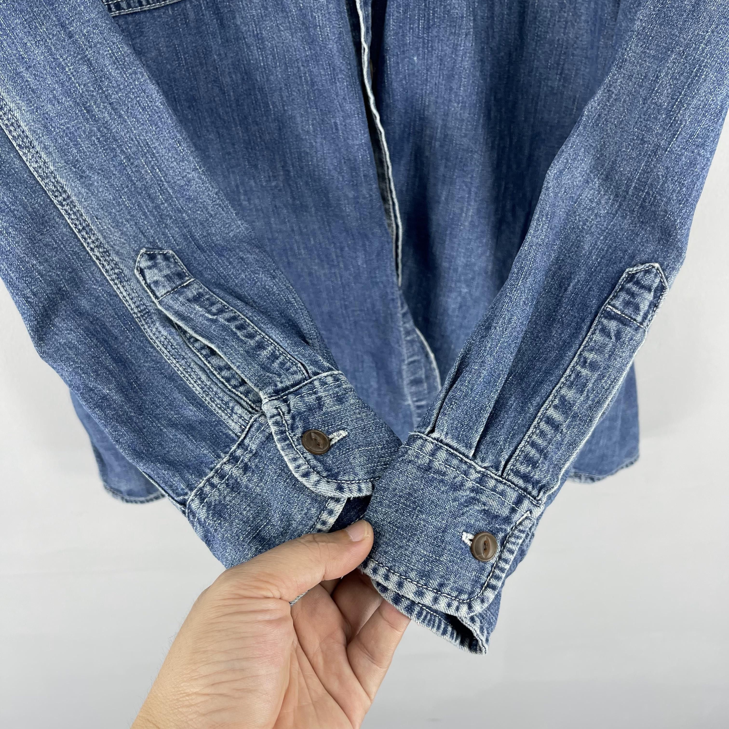 Levi's Vintage 90s LEVIS Denim Workers Double Pocket Shirt Size US XL / EU 56 / 4 - 6 Thumbnail