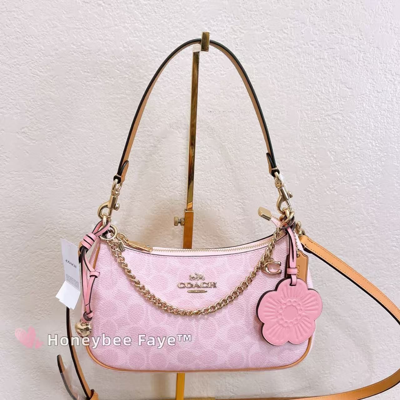 Coach Teri Shoulder Bag In Signature Canvas With Charms CEA20 Size ONE SIZE - 4 Thumbnail