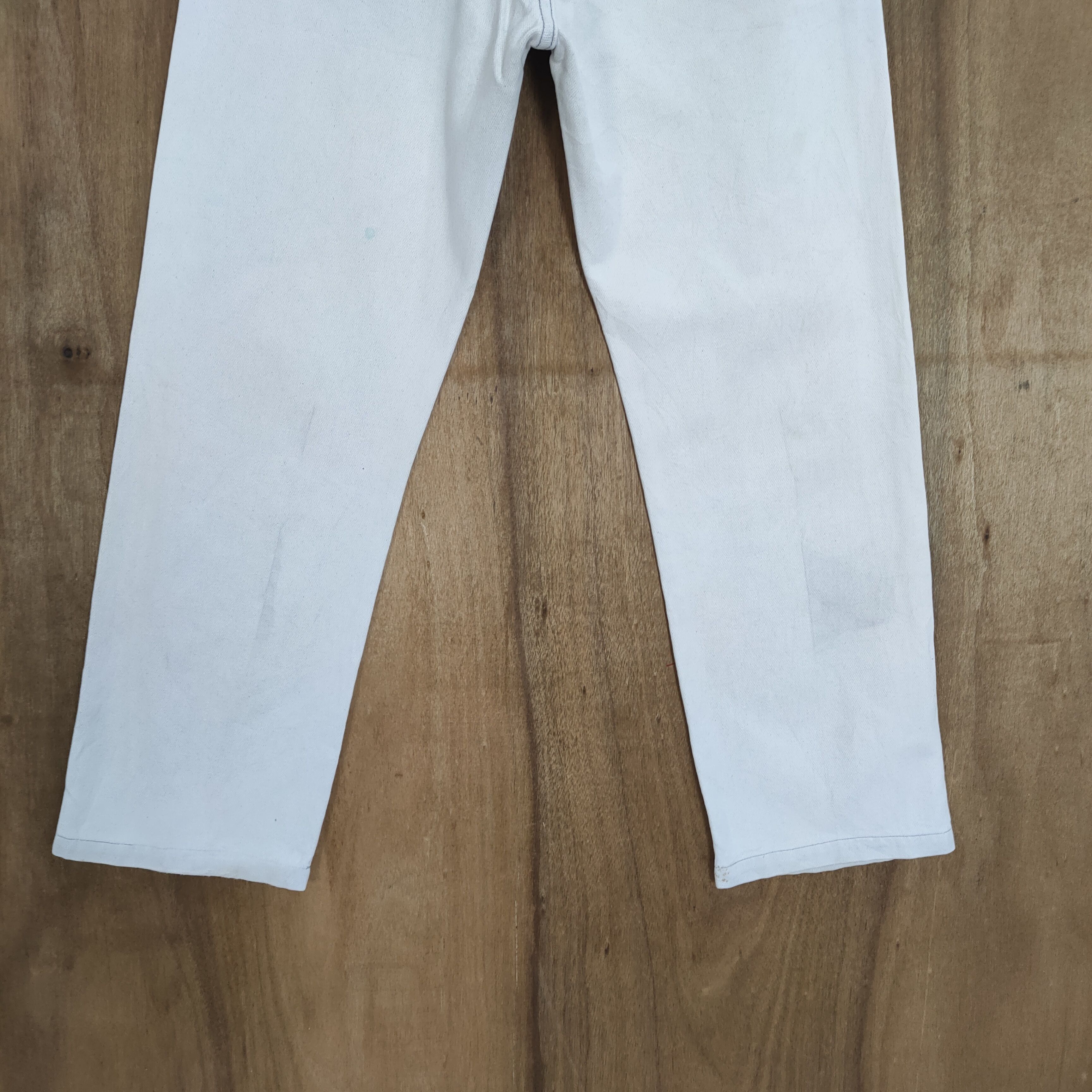 Other VINTAGE WRANGLER FADED WHITE DENIM JEAN PANTS Size US 32 / EU 48 - 8 Thumbnail