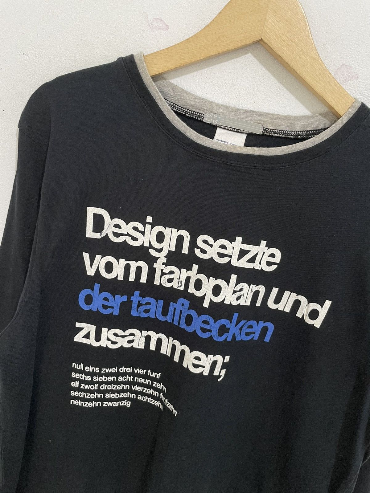 If Six Was Nine Japanese poem Double layer longsleeve Gothic rock Size US M / EU 48-50 / 2 - 2 Thumbnail