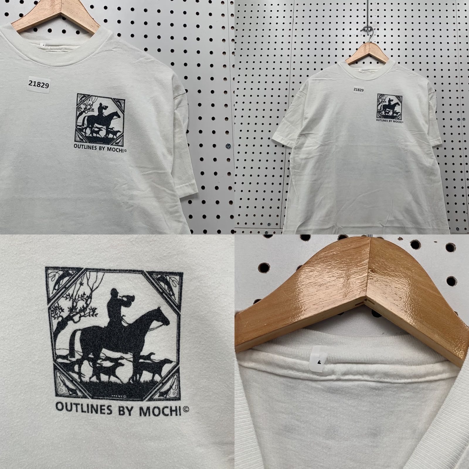 Vintage VINTAGE UGO Mochi Shirt White Single Stitch Artist TEE Adult Large 21x28.5 Size US L / EU 52-54 / 3 - 8 Thumbnail