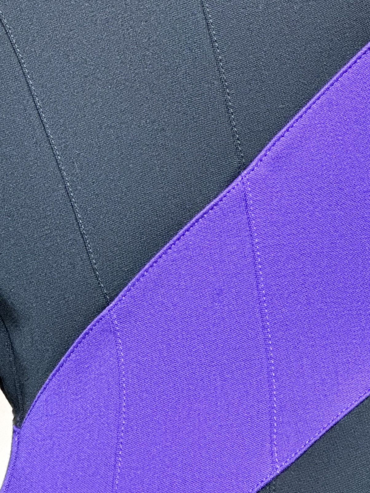 Mugler × Thierry Mugler Thierry Mugler COUTURE 90’s black and purple jacket Size S / US 4 / IT 40 - 4 Thumbnail