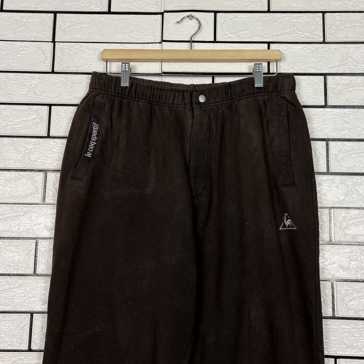 Le Coq Sportif LE COQ SPORTIF Embroidered Logo Sweatpants #4240-C193 Size US 31 - 3 Thumbnail