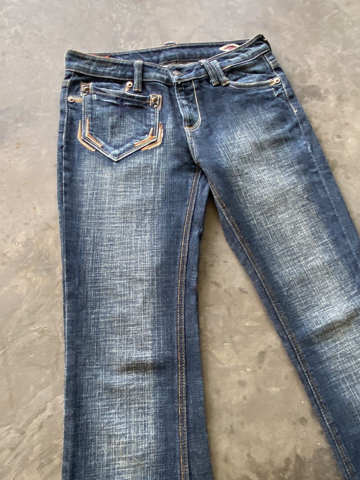 Hysteric Glamour × Japanese Brand Flare Jeans Japanese Camel Road Boot Cut Size 28" / US 6 / IT 42 - 11 Thumbnail