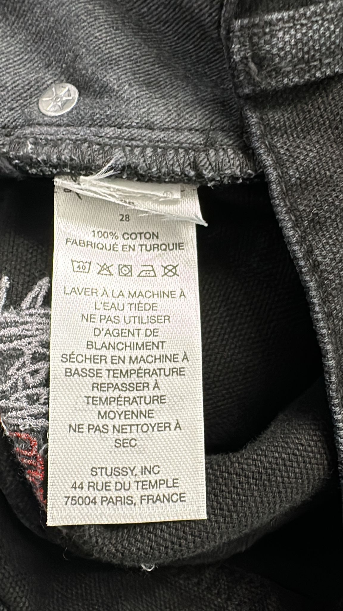 Stussy × Vintage Stüssy Classic Jean Size 28 Black Size US 28 / EU 44 - 5 Thumbnail