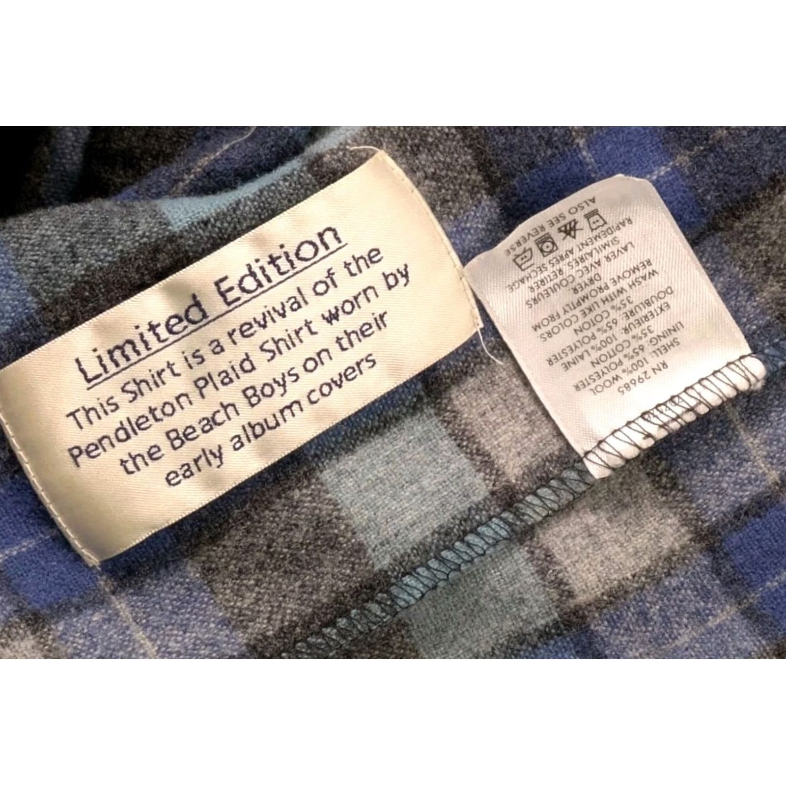 Pendleton Pendleton Beach Boys Wool Shirt Multicolor Medium Mens Button-Up Flap Pocket Limited Edition Size US M / EU 48-50 / 2 - 6 Thumbnail