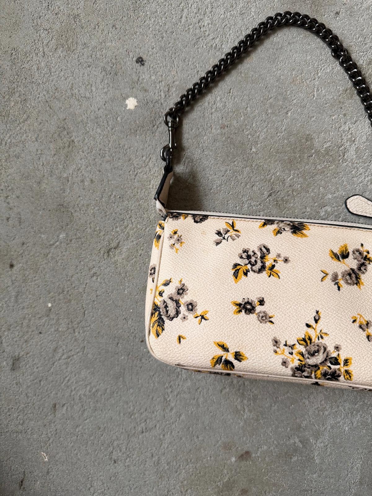 Coach Coach Nolita 19 Floral Shoulder Bag White/Yellow Size ONE SIZE - 8 Thumbnail