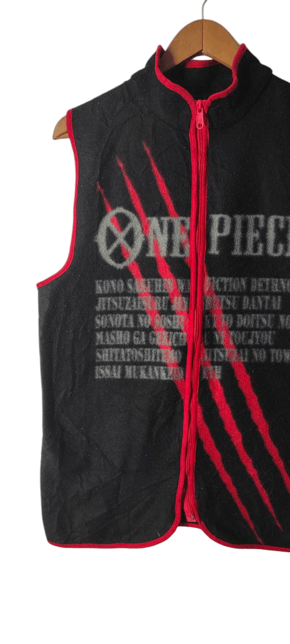 One Piece ONE PIECE ANIME SLEEVLESS REDHAIR PIRATE JACKET Size US M / EU 48-50 / 2 - 6 Thumbnail