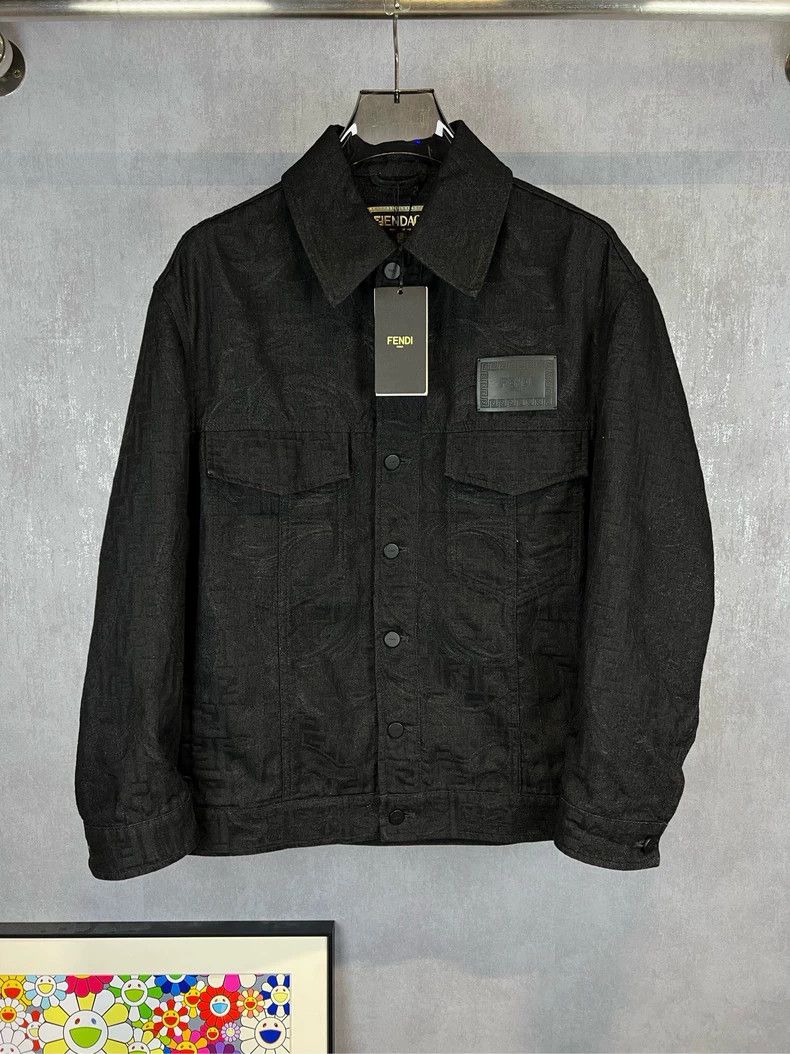 Versace Versace The old flower is full of logo denim jacket and ja Size US M / EU 48-50 / 2 - 1 Thumbnail