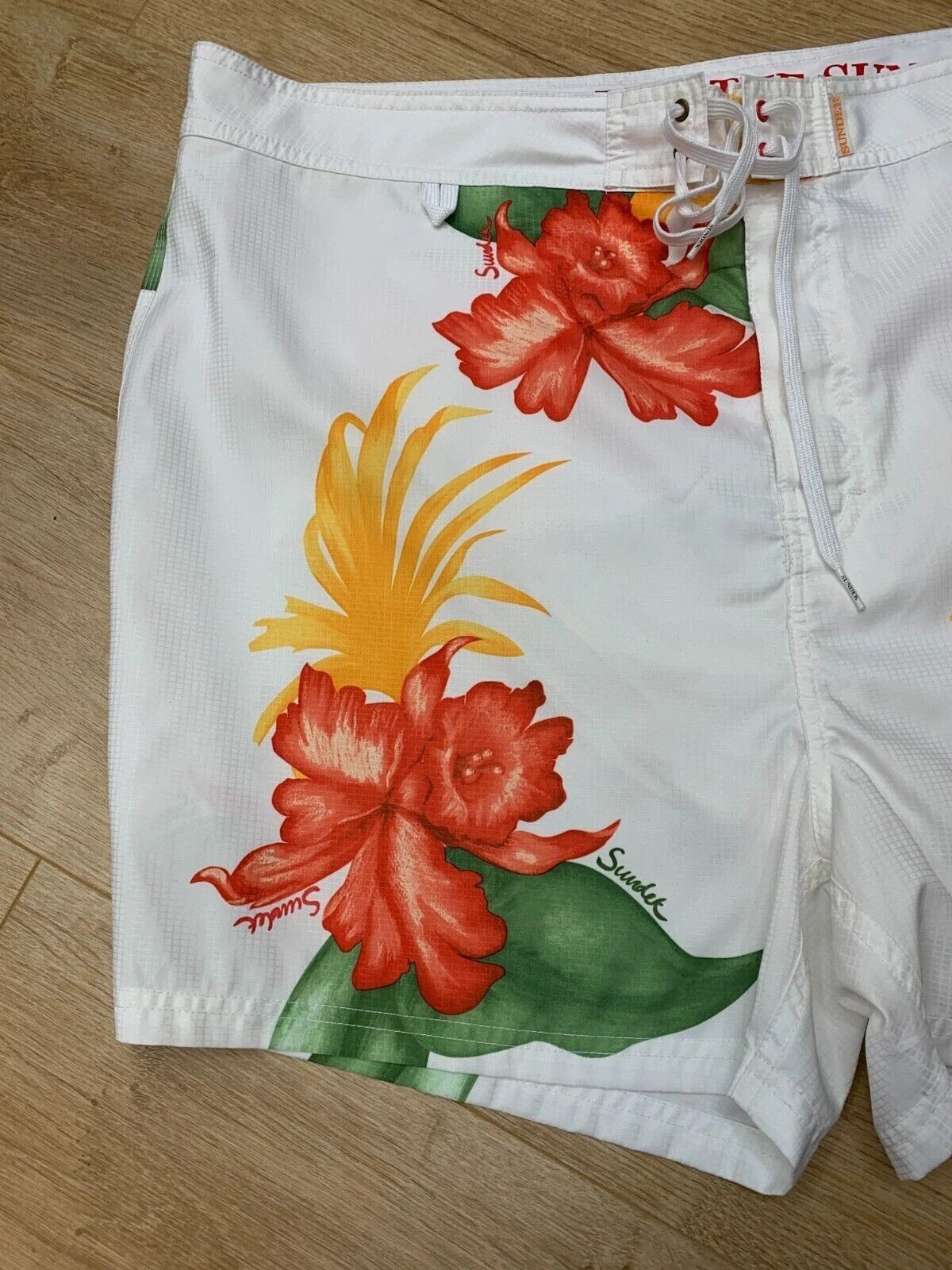Sundek Sundek 42 Floral Beach Board Shorts Swim Trunks Size 42 2XL Size US 42 / EU 58 - 5 Thumbnail