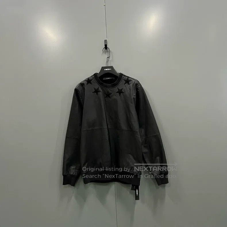 Givenchy Givenchy Black star leather hoodie Size US S / EU 44-46 / 1 - 1 Thumbnail