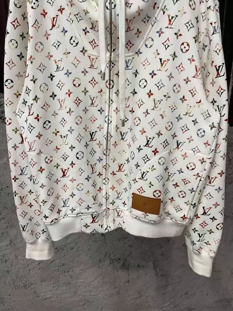 Louis Vuitton Louis Vuitton Colorful Logo Zip Hoodie -2505 Size US S / EU 44-46 / 1 - 4 Thumbnail