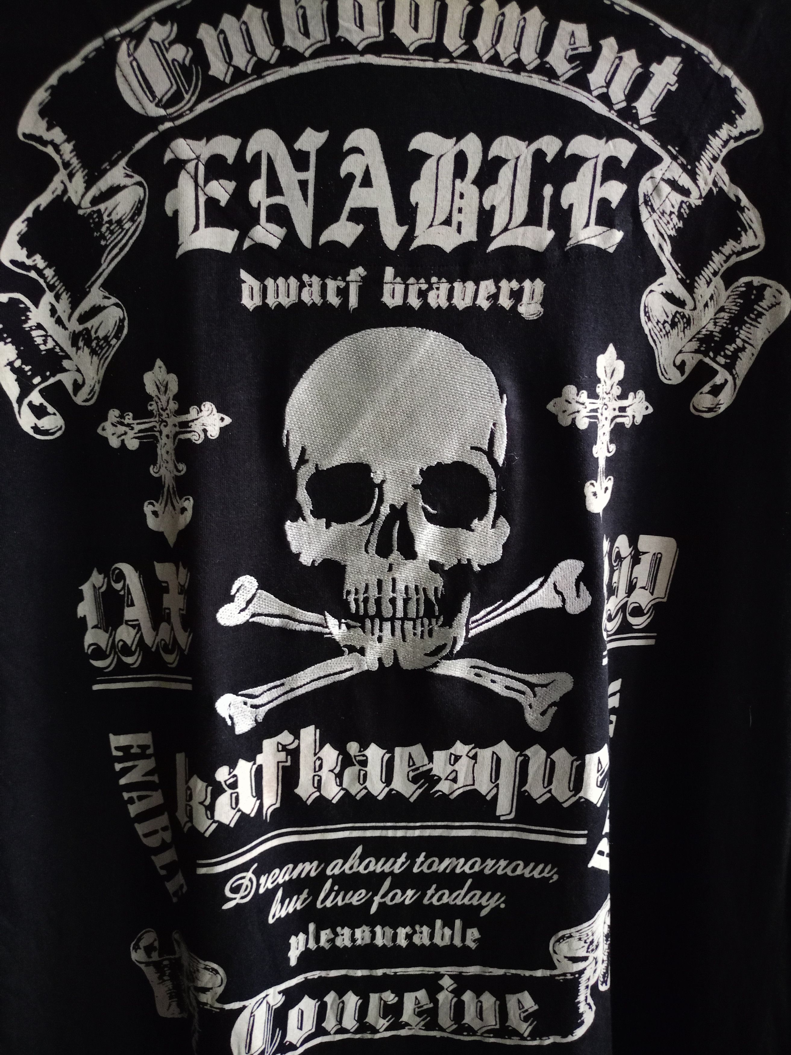 Dig Deep Black Skull Long Sleeve t-shirt