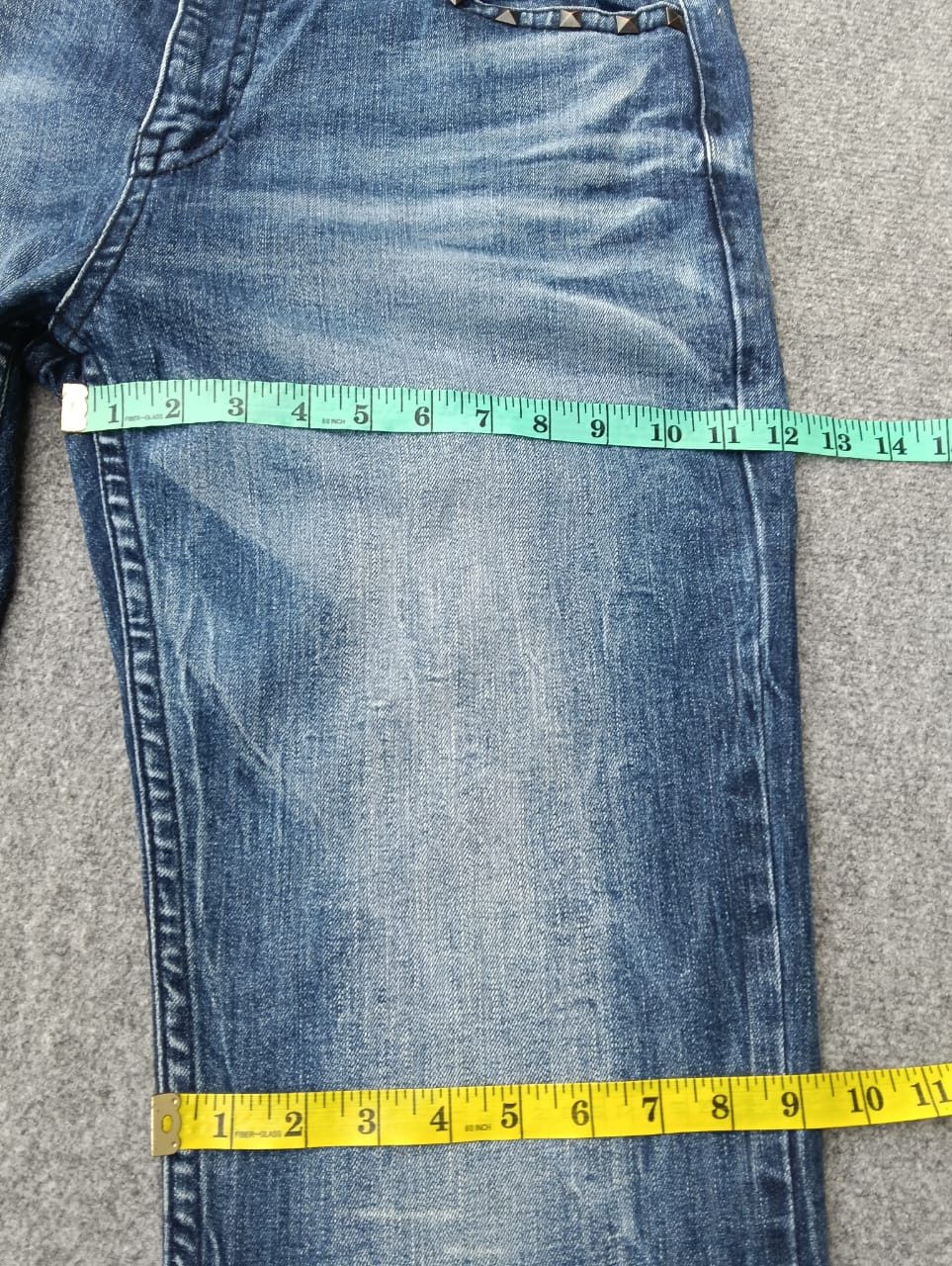 Affliction Be Ambition Japanese Denim Jeans Chrome Hearts Style Button. Size US 35 - 8 Thumbnail