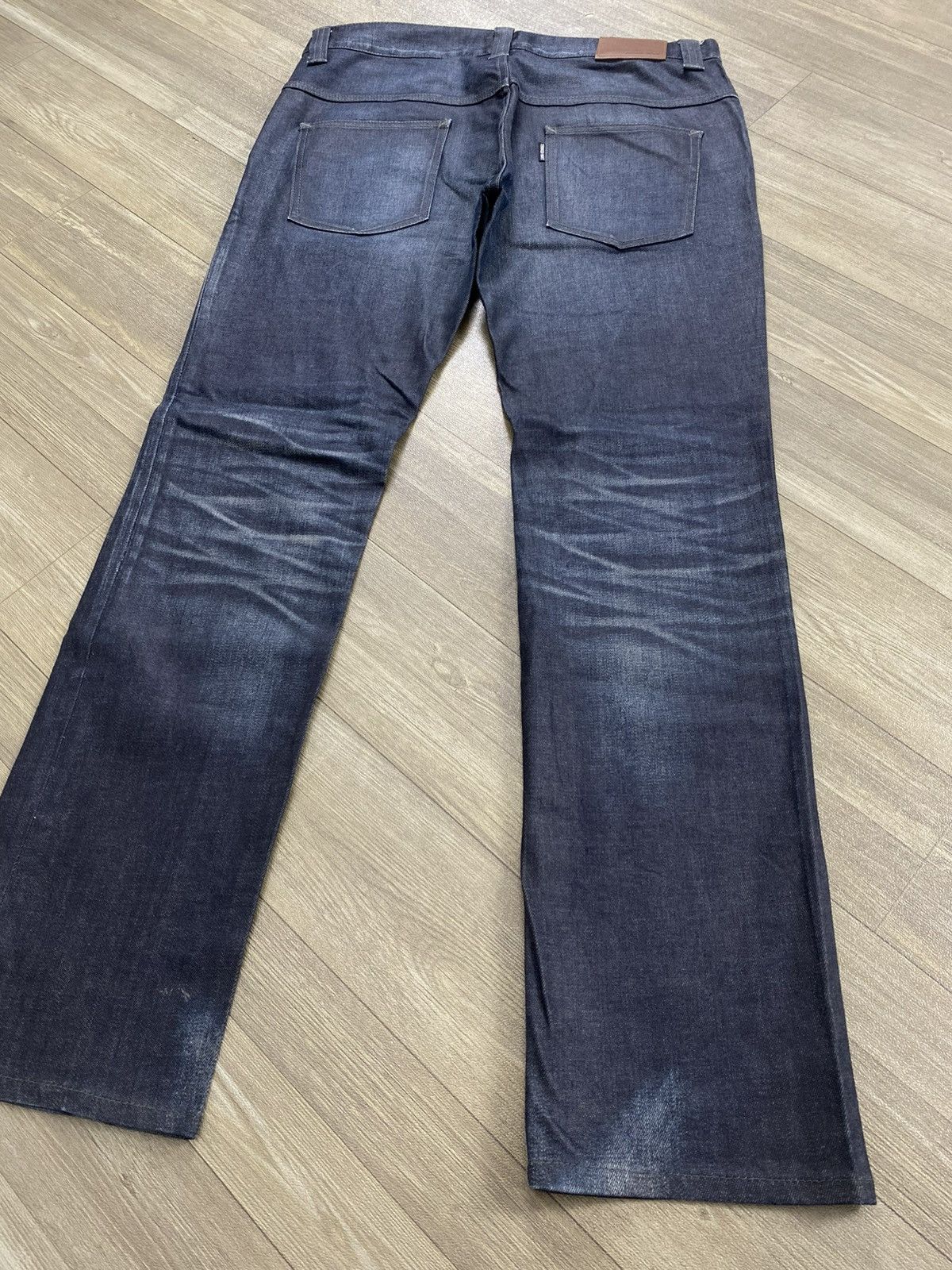 Tornado Mart 2000s Tornado Mart Waxed Clawmark Distressed Flared Jeans Size US 34 / EU 50 - 20 Thumbnail