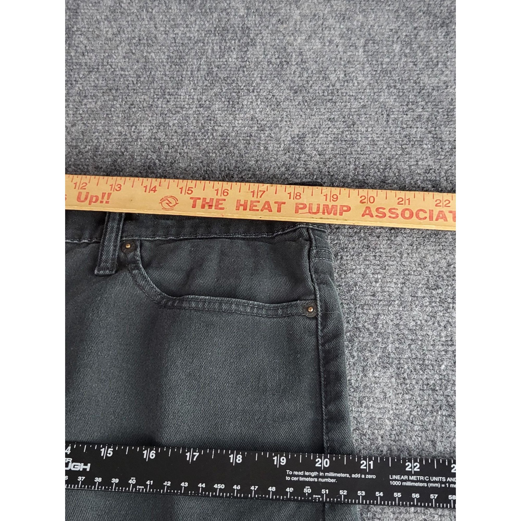 Levi's Levi's 513 Charcoal Black Jeans Men Sz 38X30 Straight Leg Pu Size US 38 / EU 54 - 8 Thumbnail
