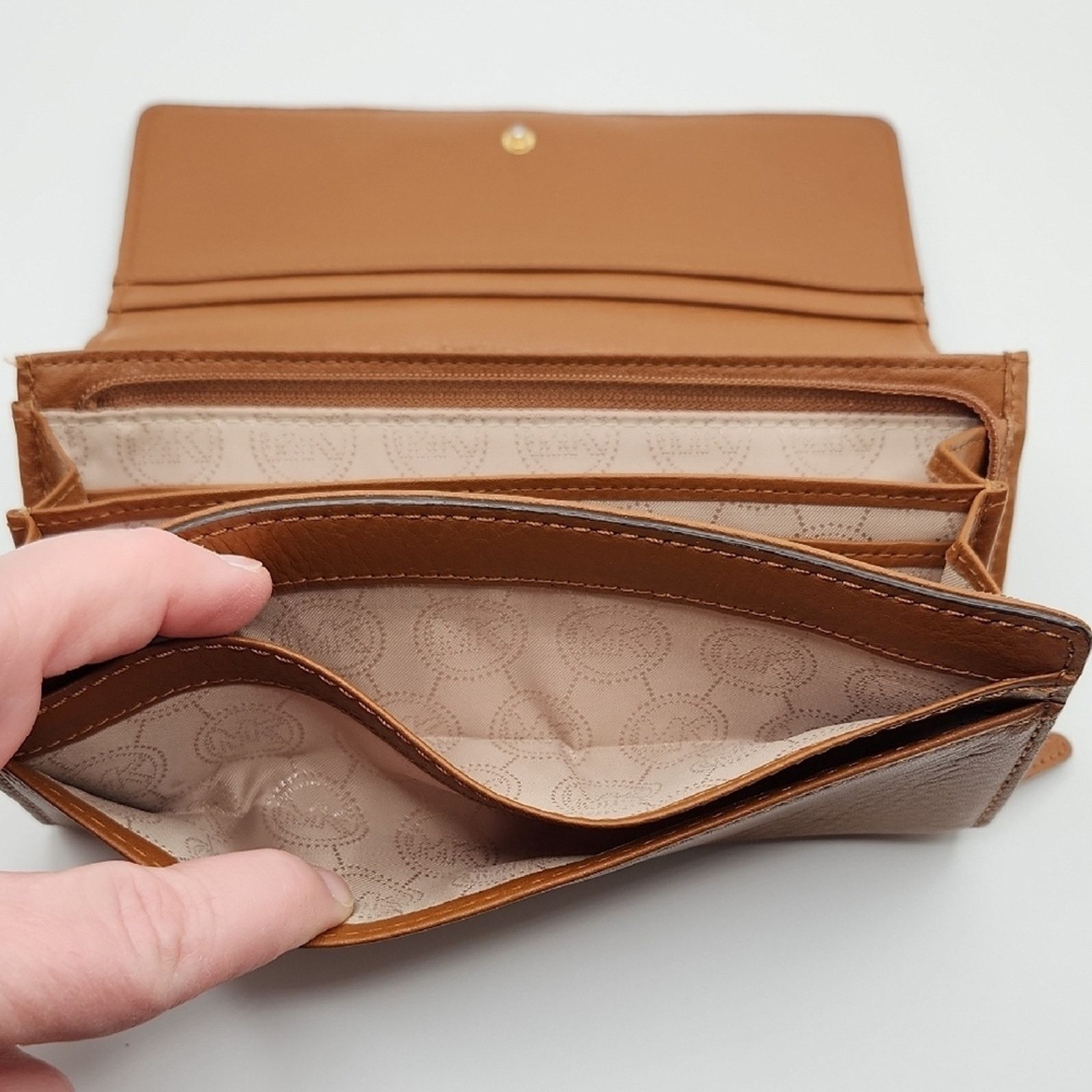 Michael Kors Michael Kors Brown Flat Slim Continental Wallet Size ONE SIZE - 5 Thumbnail