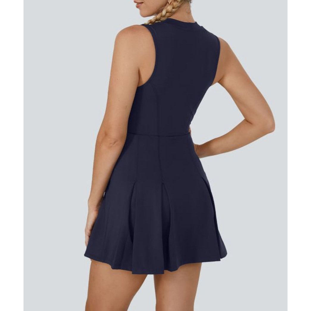 Other Halara V-Neck Sleeveless Pleated Hem Mini Golf Active Dress Size L / US 10 / IT 46 - 7 Thumbnail