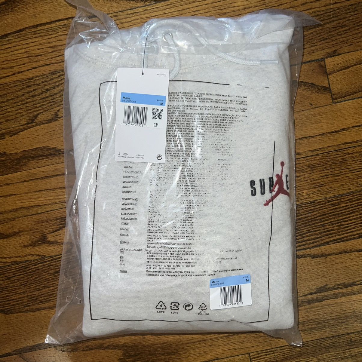 Jordan Brand × Nike × Supreme Supreme Jordan Hooded Sweatshirt Ash Grey Size: M Size US M / EU 48-50 / 2 - 3 Thumbnail