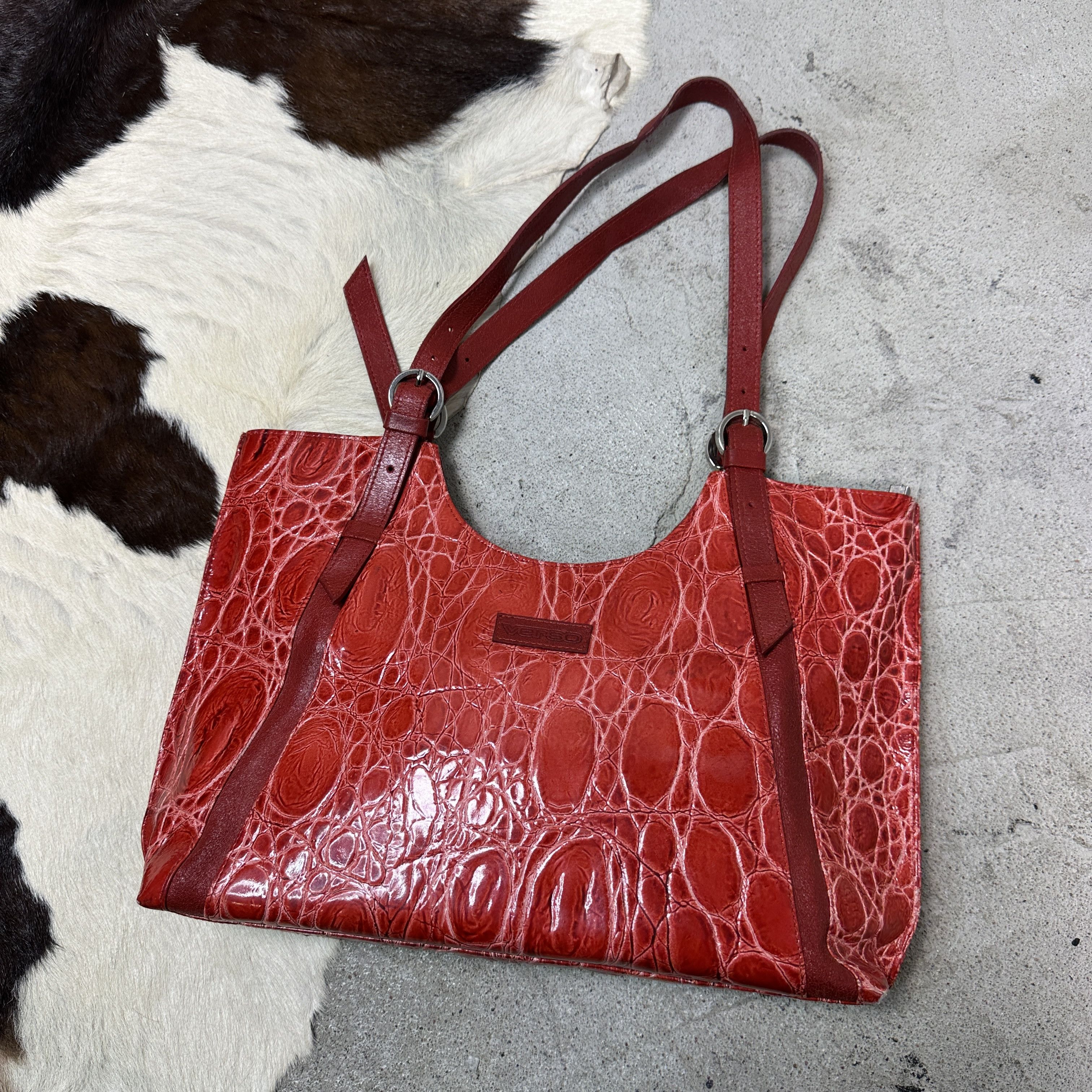 Vintage Vintage Avant Garde Leather Snake Skin Shoulder Bag Y2K Size ONE SIZE - 2 Thumbnail