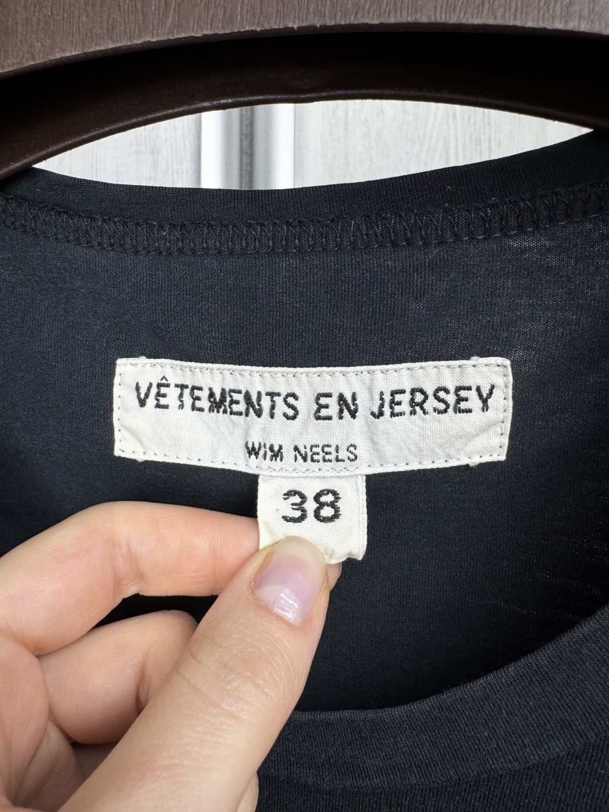Vetements De Sport By Wim Neels vetements en jersey Wim Neels black tee shirt size 38 Size S / US 4 / IT 40 - 8 Thumbnail