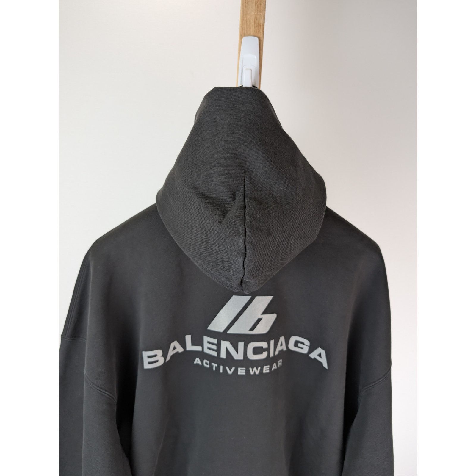 Balenciaga o1rshd1 Q:2/ Activewear Molleton Archetype Large Fit Hoodie Size US S / EU 44-46 / 1 - 15 Thumbnail