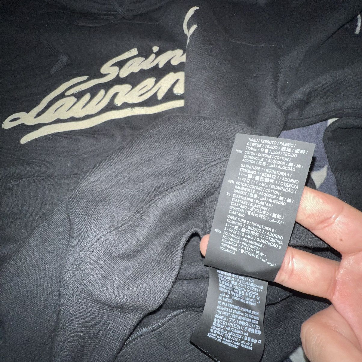Saint Laurent Paris Saint Laurent Paris Pullover Hoodie XS Size XS / US 0-2 / IT 36-38 - 6 Thumbnail