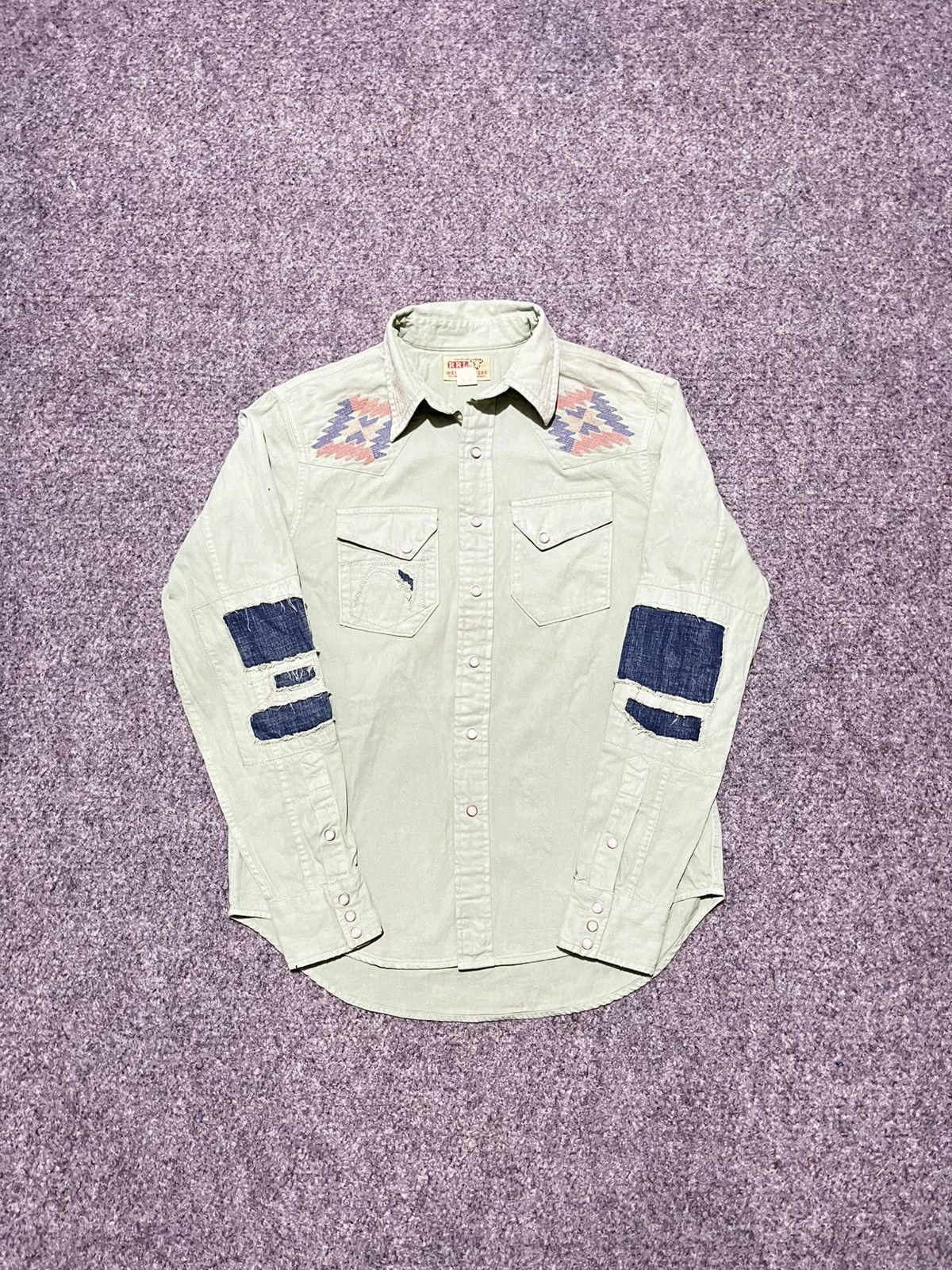 RRL Ralph Lauren ❌❌SOLD❌❌Vintage RRL Western Wear Longsshirt Size US M / EU 48-50 / 2 - 8 Thumbnail