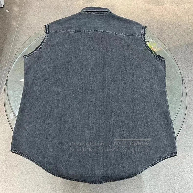 Balenciaga Balenciaga 3-in-1 Denim Hooded Jacket. Size US XL / EU 56 / 4 - 9 Thumbnail