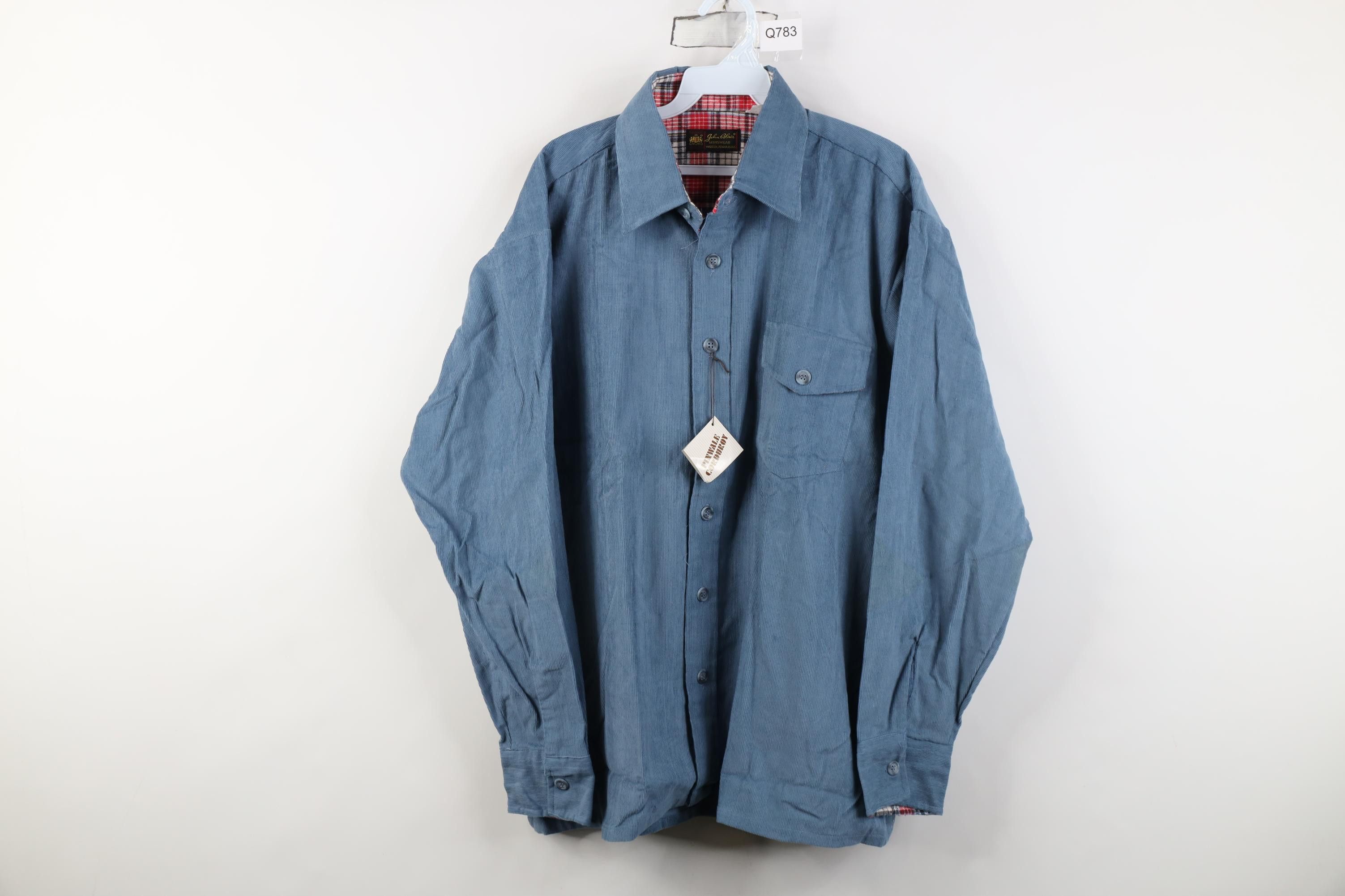 Vintage Deadstock Vintage 70s Streetwear Collared Button Shirt Size US XL / EU 56 / 4 - 1 Thumbnail