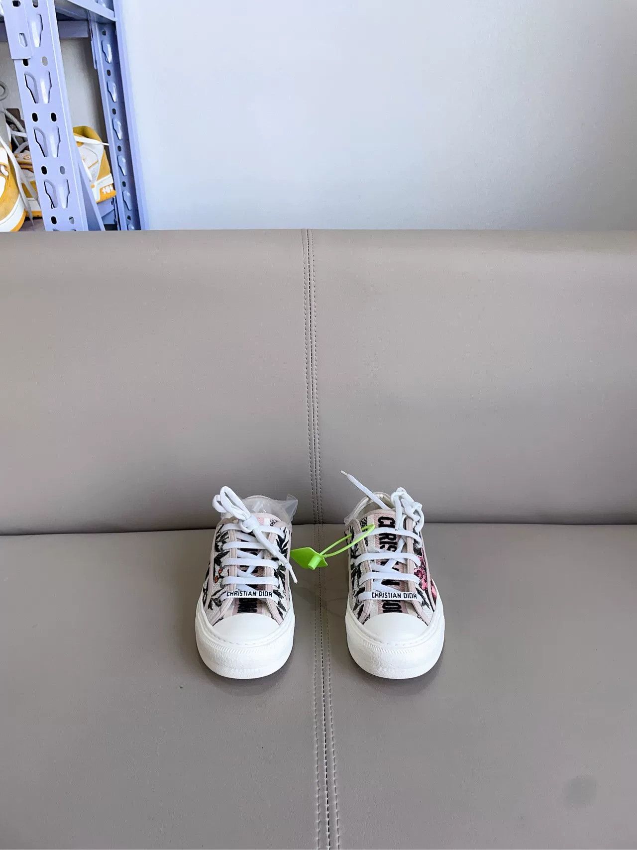 Dior Dior Floral Embroidery Sneakers Size US 4.5 / IT 34.5 - 1 Thumbnail