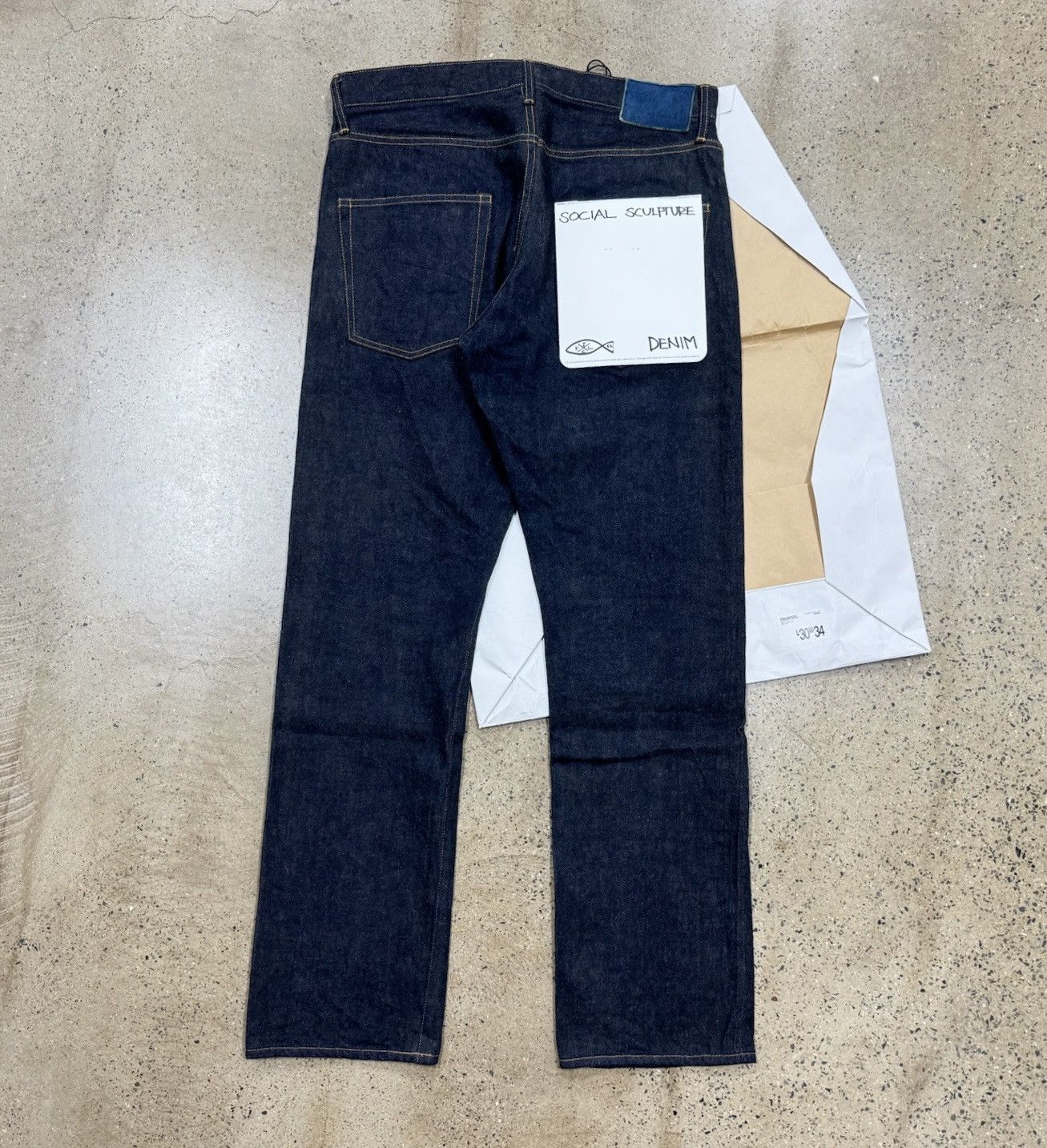 Visvim Visvim 23ss SOCIAL SCULPTURE 01.2 01 SLIM RAW MUD OD W34L30 Size US 34 / EU 50 - 2 Thumbnail