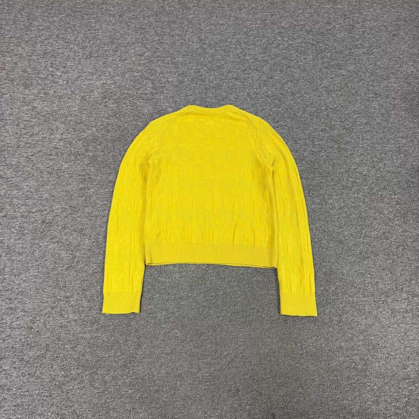 Hermes Hermes Yellow H Jacquard Crew Sweater 100% Wool 40 Size M / US 6-8 / IT 42-44 - 2 Thumbnail