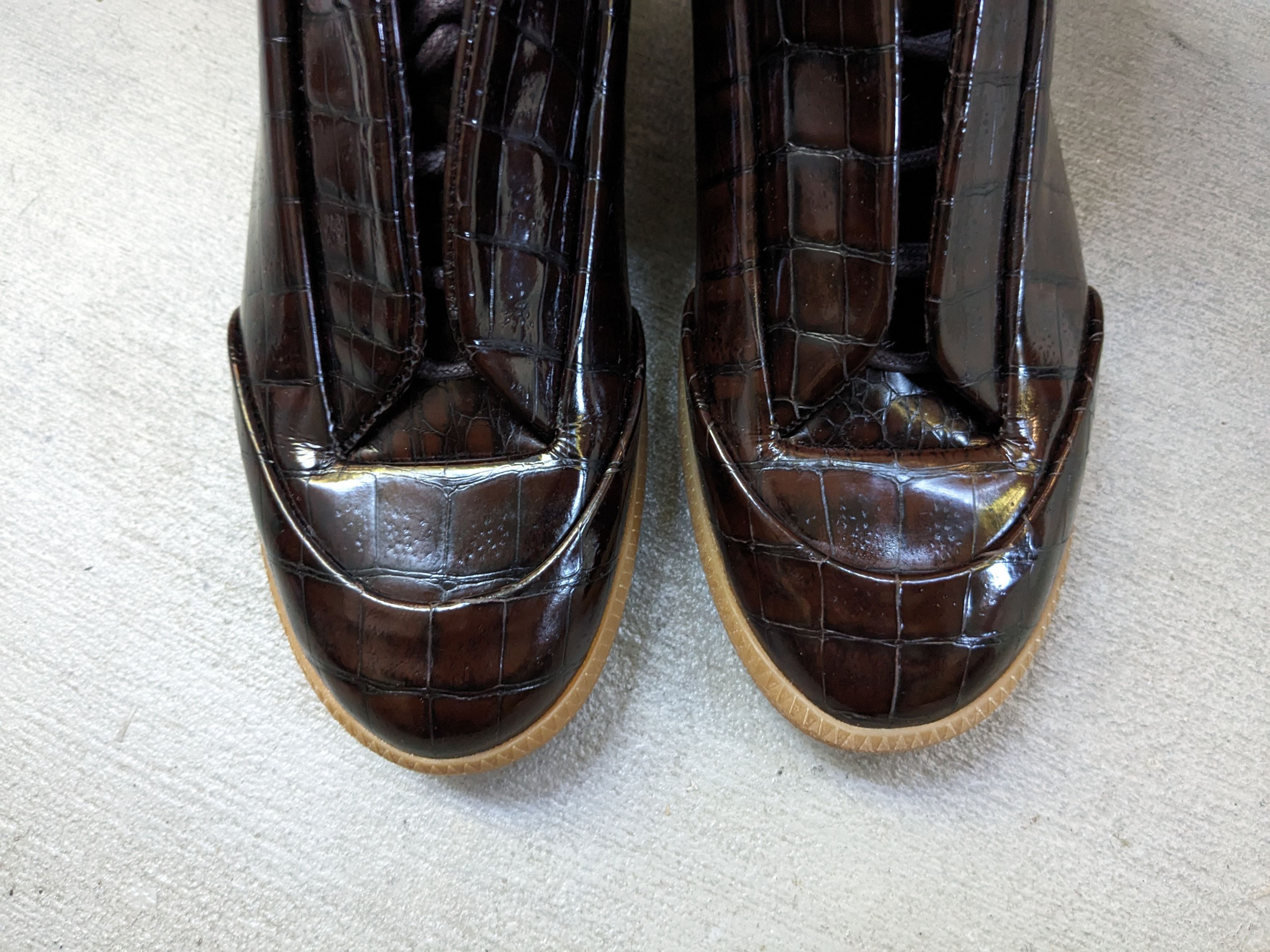 Maison Margiela Maison Margiela Future Brown Croc 9 42 Leather Hi Alligator Size US 9 / EU 42 - 3 Thumbnail