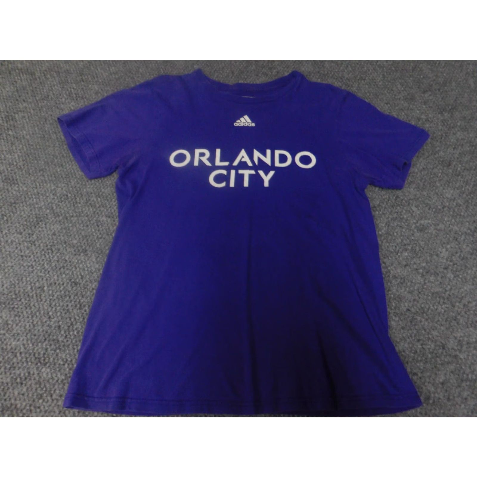 Adidas Adidas Mens Shirt M Purple Orlando City Florida T-Shirt Short Sleeve V-Neck Logo City 90s? Size US M / EU 48-50 / 2 - 2 Thumbnail