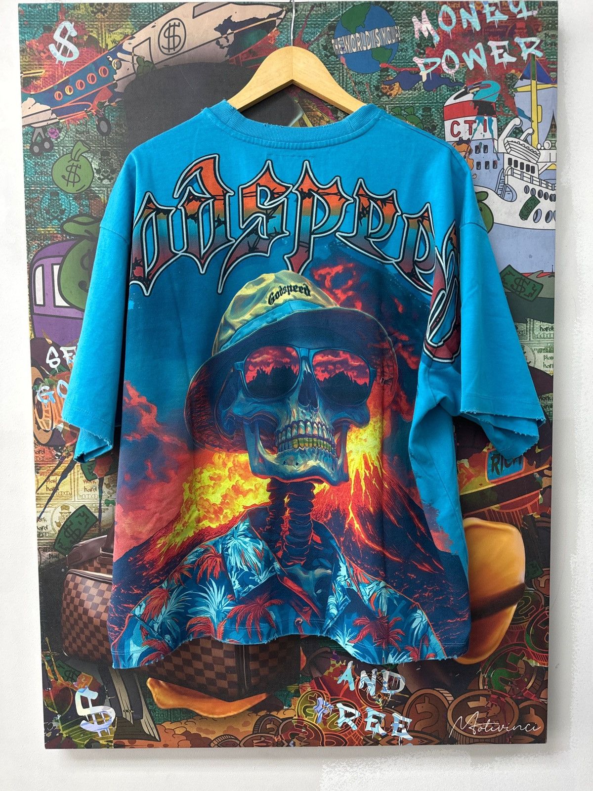 Godspeed Godspeed Natural Disaster Tee Panther Blue Size US XL / EU 56 / 4 - 1 Thumbnail