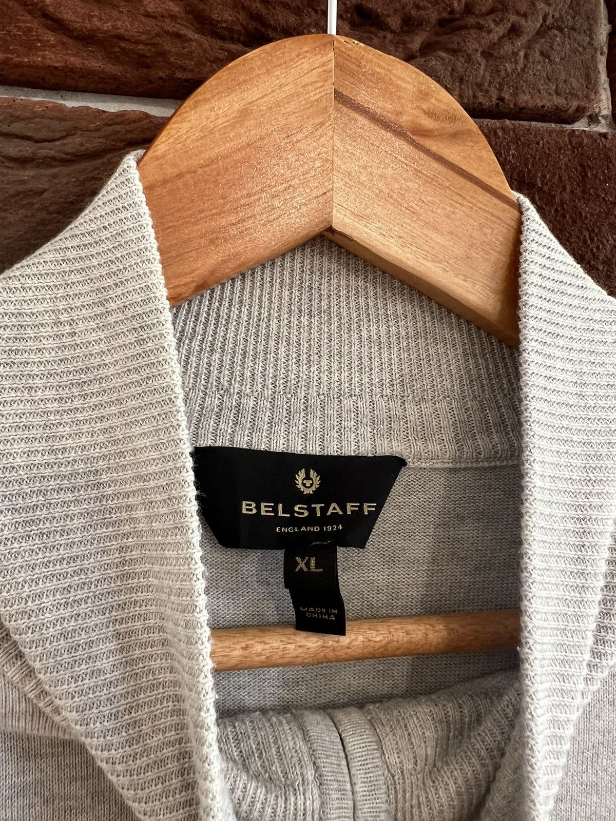 Belstaff RARE BELSTAFF 1/4 ZIP Knit Sweatshirt XL grey RARE Size US XL / EU 56 / 4 - 4 Thumbnail