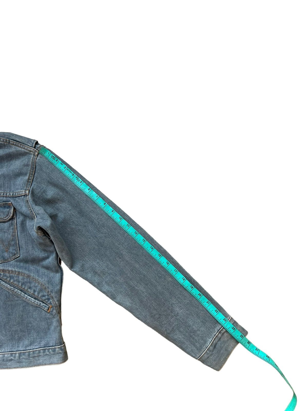 Vintage Vintage 90s Wrangler Blue Bell Faded Grey Denim Jacket Size US L / EU 52-54 / 3 - 4 Thumbnail
