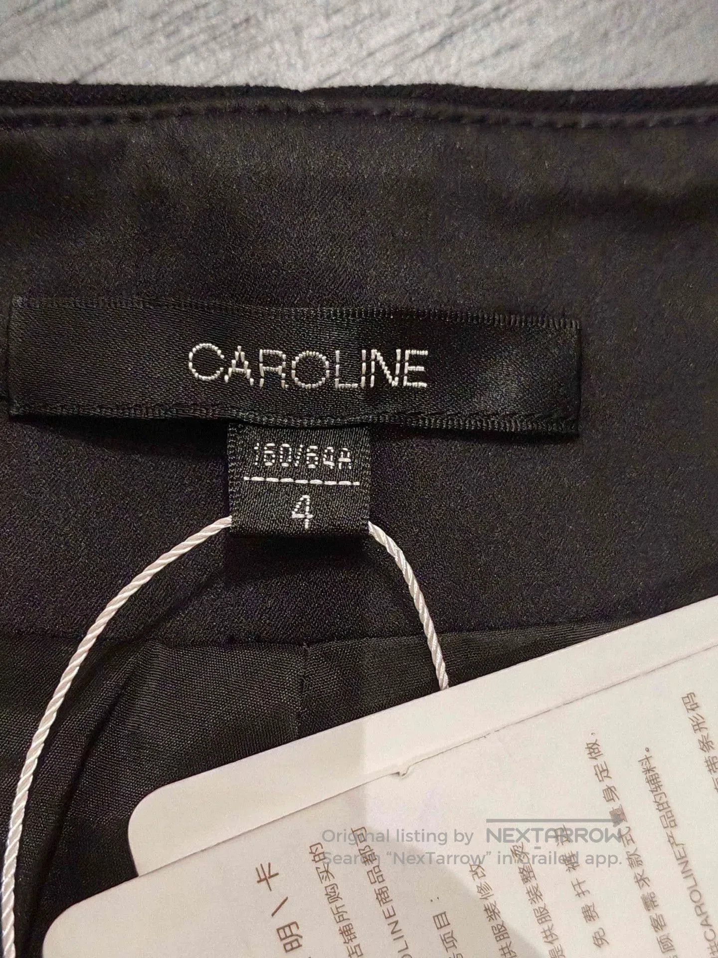 CAROLINE CONSTAS CAROLINE New Black Beaded Skirt Pants. Size 28" / US 6 / IT 42 - 3 Thumbnail